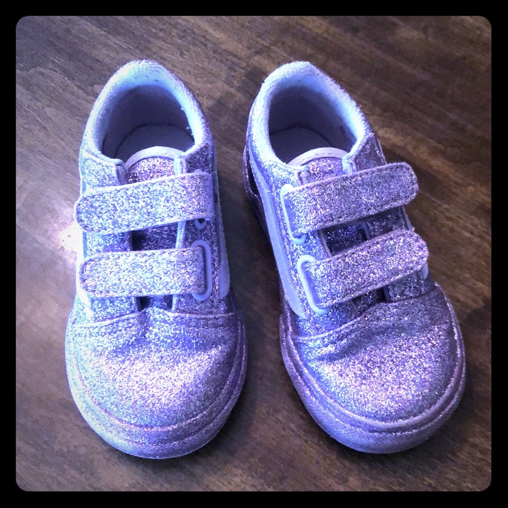 Infant Purple Glitter Vans